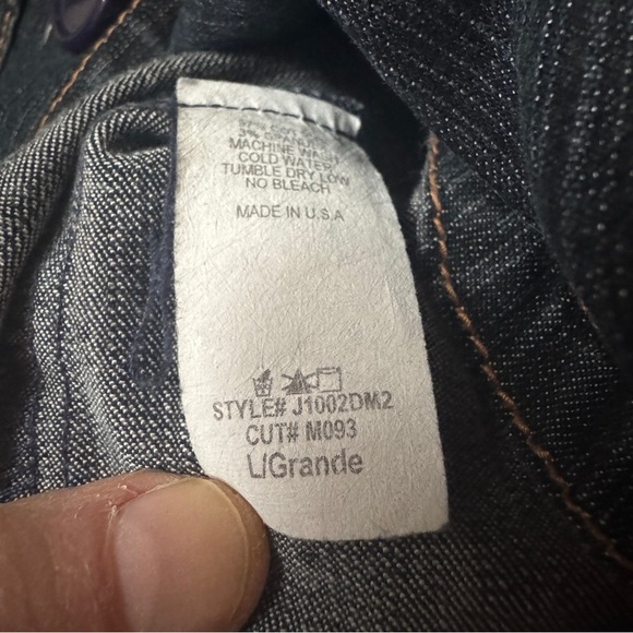 Vintage Y2K Denim Jean Chambray Blazer Jacket Y2K L - Picture 8 of 10